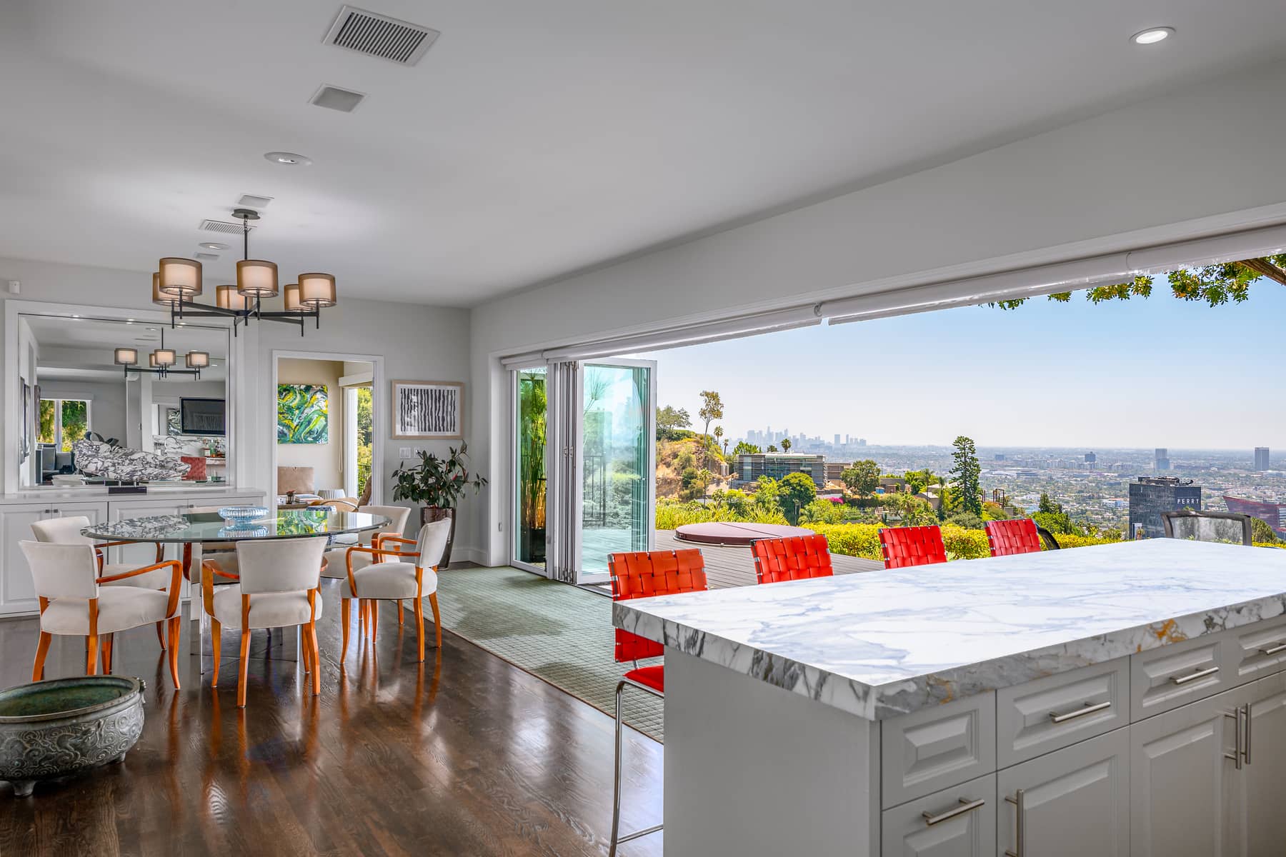 Sophisticated Bird Streets Traditional with Panoramic Views